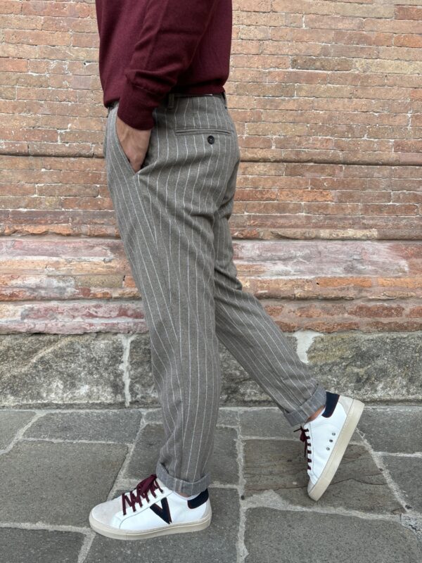 PANTALONE GESSATO ALTATENSIONE