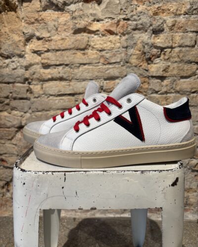 OLYMPIC V – Sneakers V2 artigianali a suola bassa in pelle martellata
