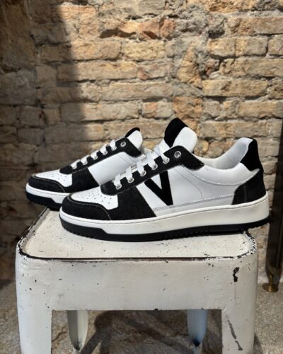 COLLEGE VINTAGE - Sneakers V2 Bianca con inserti in cotone