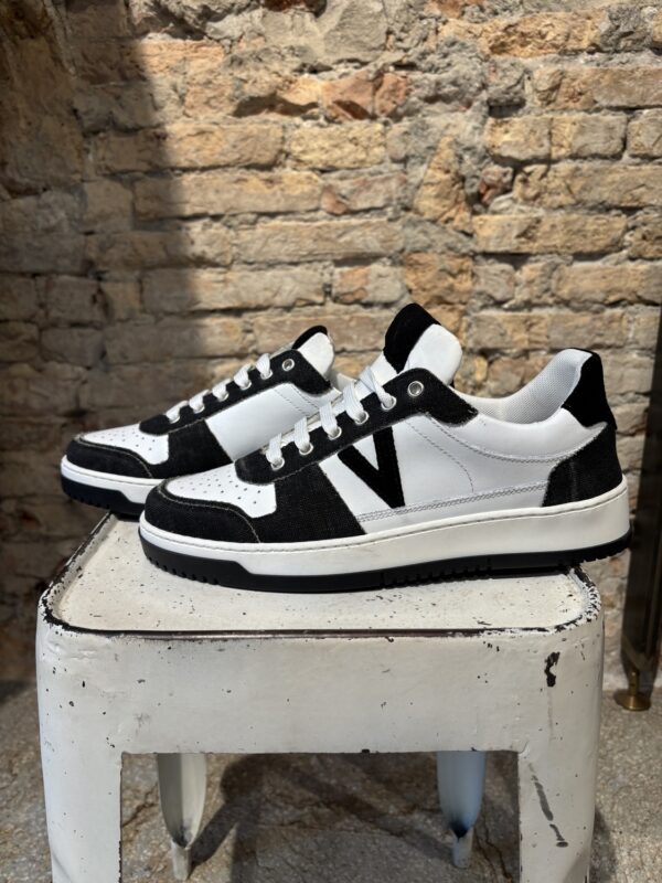 COLLEGE VINTAGE - Sneakers V2 Bianca con inserti in cotone