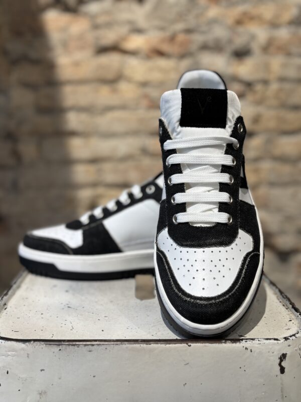 COLLEGE VINTAGE - Sneakers V2 Bianca con inserti in cotone