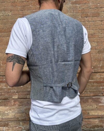 GILET GESSATO NAVY BLUE