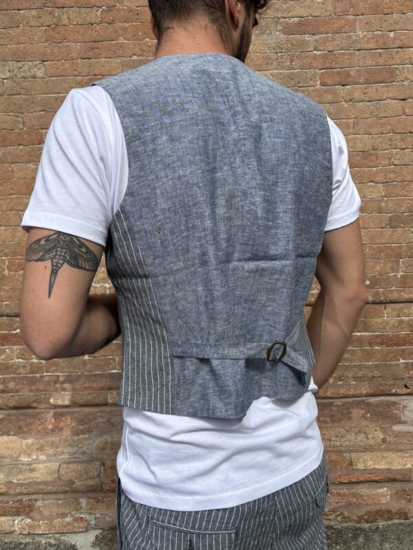 GILET GESSATO NAVY BLUE