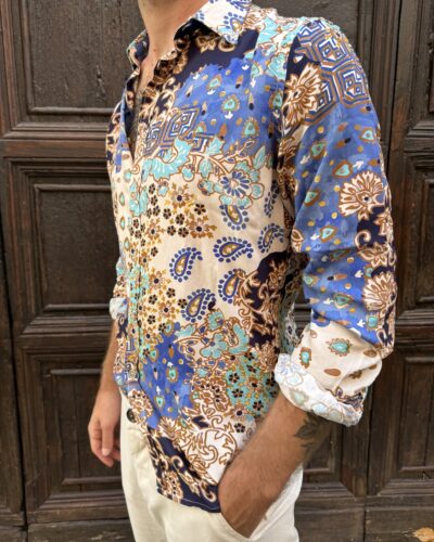 CAMICIA FANTASIA VISCOSA PHILO TINTO