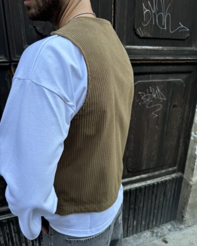 GILET NO WASH VELLUTO BERNA