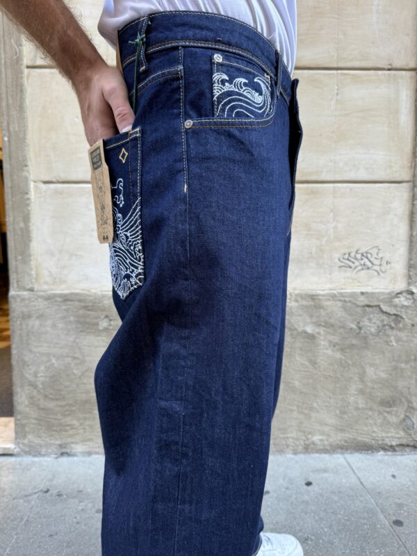 JEANS FONDO LARGO RICAMO PONT