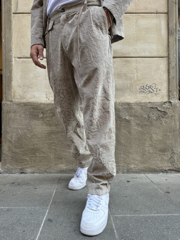 PANTALONE FANTASIA VELLUTO BERNA