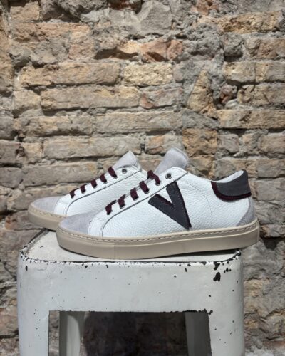 OLYMPIC V - SNEAKERS A SUOLA BASSA IN PELLE MARTELLATA
