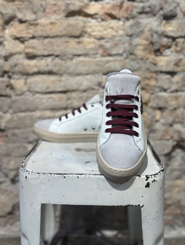 OLYMPIC V - SNEAKERS A SUOLA BASSA IN PELLE MARTELLATA
