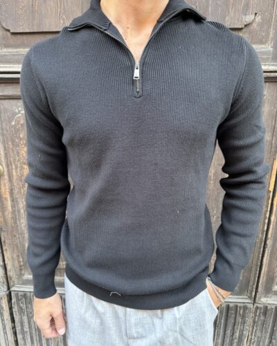 MAGLIA VISCOSA MEZZA ZIP GL