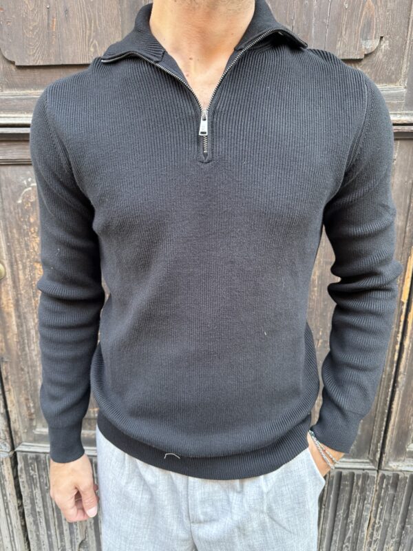 MAGLIA VISCOSA MEZZA ZIP GL