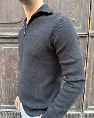 MAGLIA VISCOSA MEZZA ZIP GL