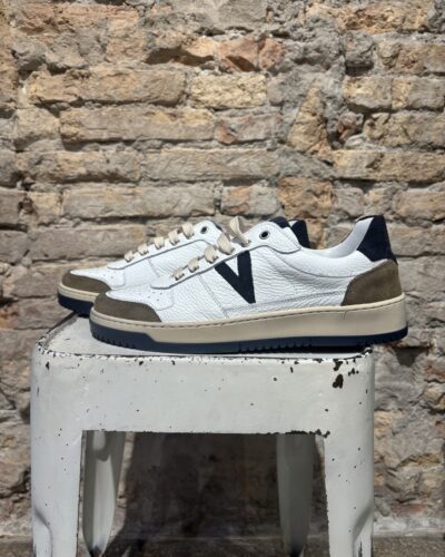 COLLEGE - SNEAKERS BIANCA CON INSERTI E SUOLA BICOLOR
