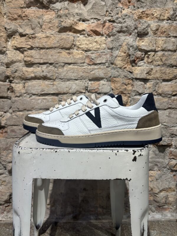 COLLEGE - SNEAKERS BIANCA CON INSERTI E SUOLA BICOLOR
