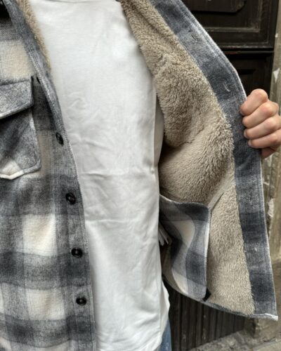 CAMICIA OVER ORSETTO PHILO TINTO