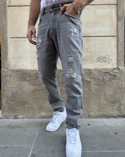 JEANS CROPPED STRAPPI PONT