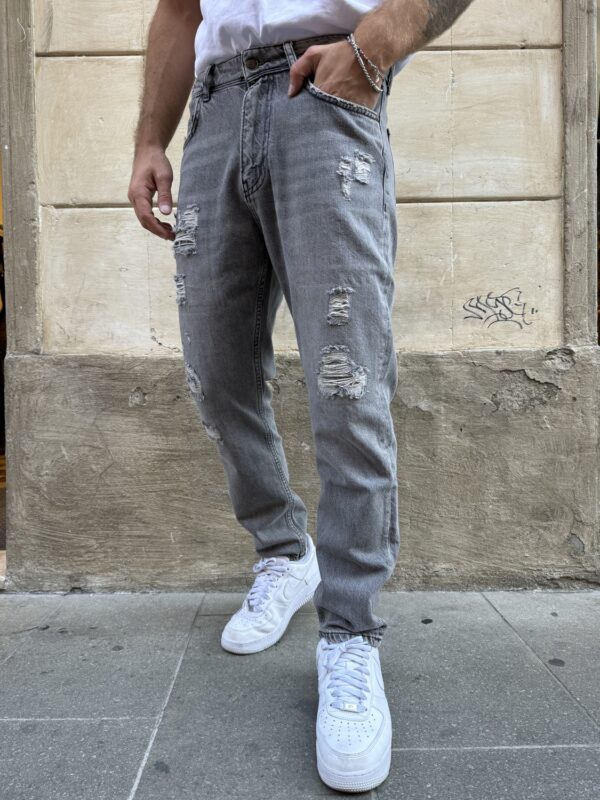 JEANS CROPPED STRAPPI PONT
