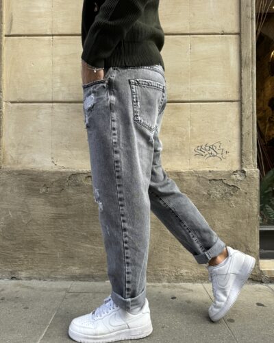 JEANS CROPPED GRAFFIATO BERNA