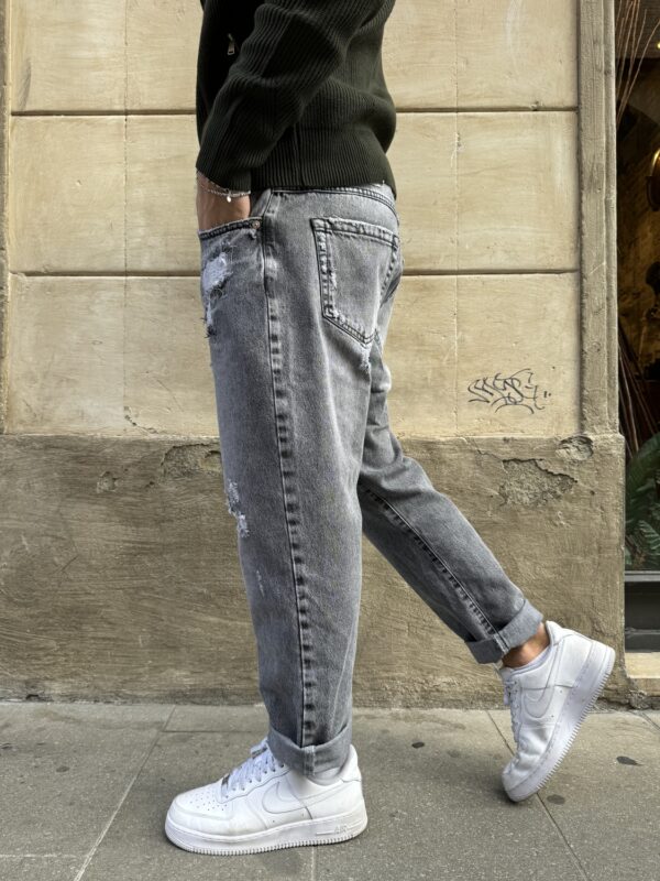 JEANS CROPPED GRAFFIATO BERNA
