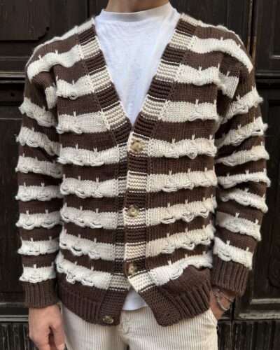 CARDIGAN RIGATO OVER BERNA