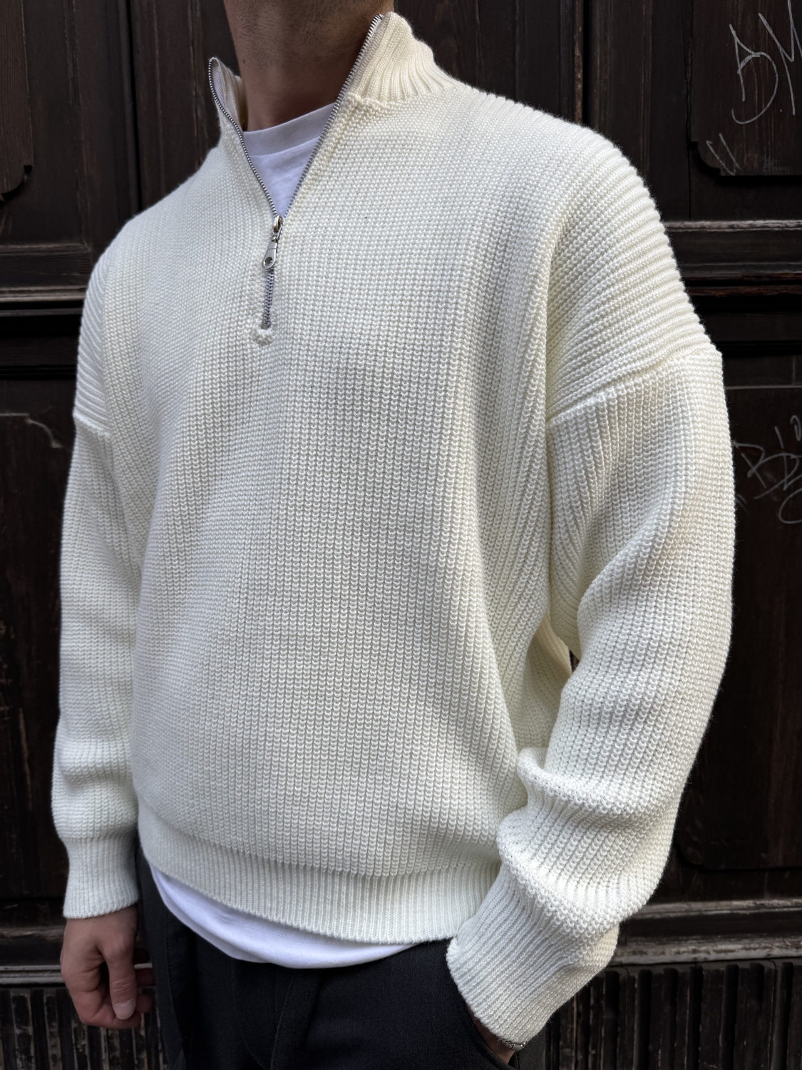 MAGLIA MEZZA ZIP OVER NEW JOB