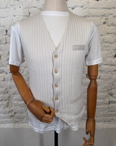 Gilet Righe Myself Myself Gilet Box Uomo