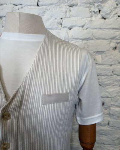 Gilet Righe Myself Myself Gilet Box Uomo