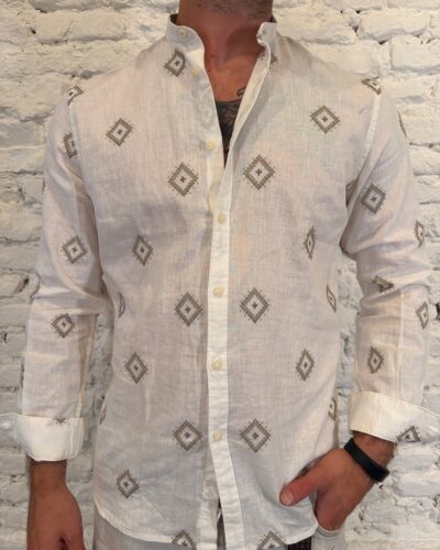 Camicia Ricami Philo Tinto