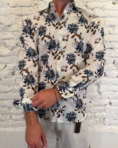 Camicia Fiori Philo Tinto