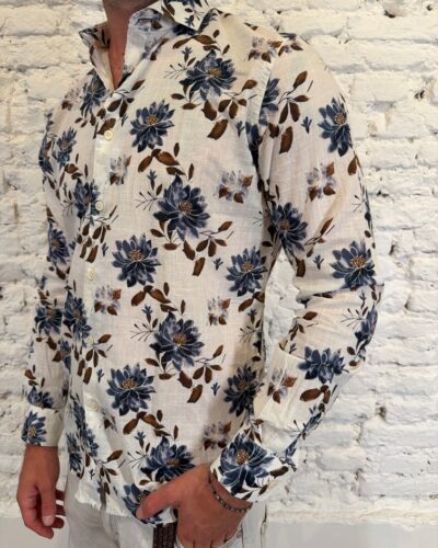 Camicia Fiori Philo Tinto