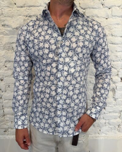 Camicia Tulipani Almost Bloue