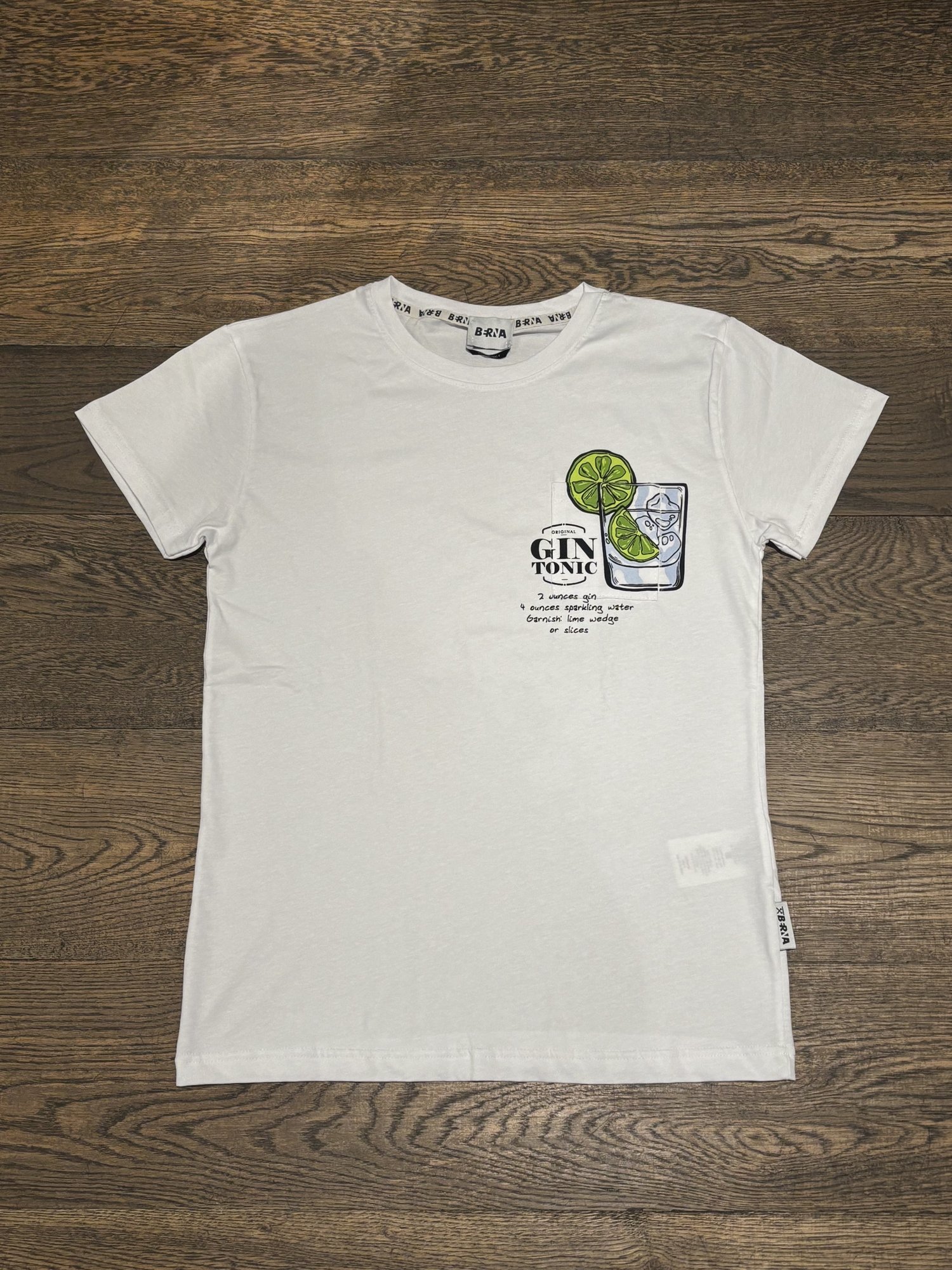 T-shirt Gin Tonic con taschino Berna