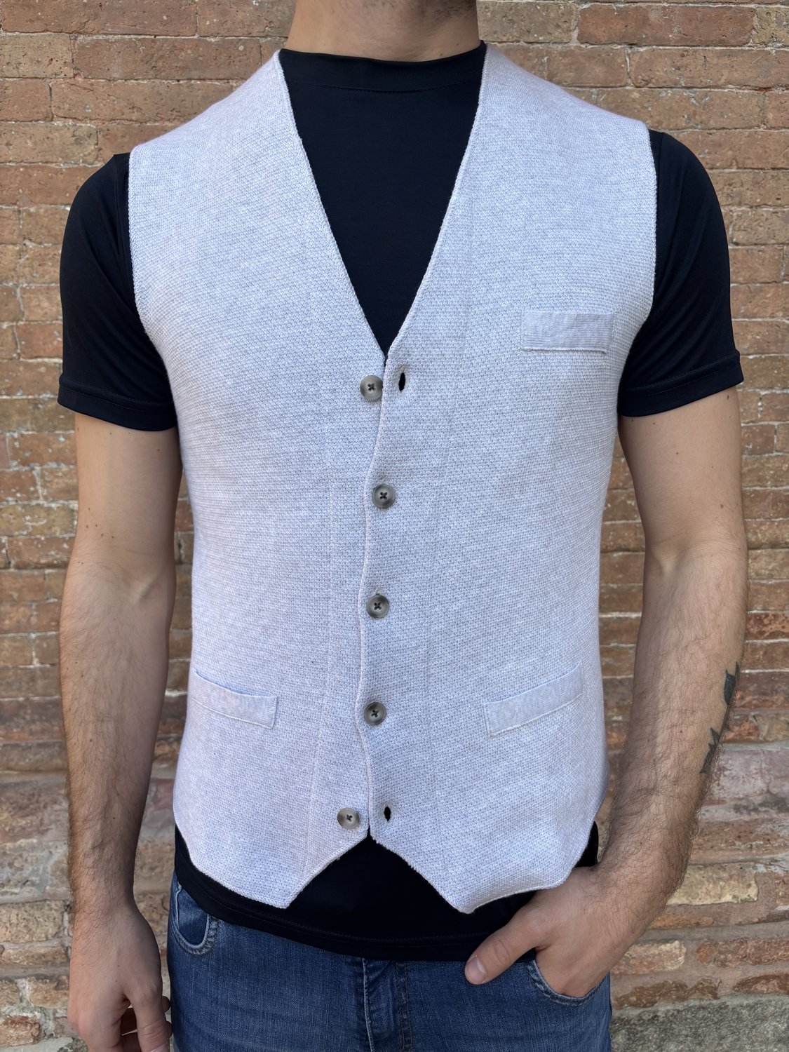 Gilet Maglia Unito Myself Myself Gilet Maglia Uomo BOX2505