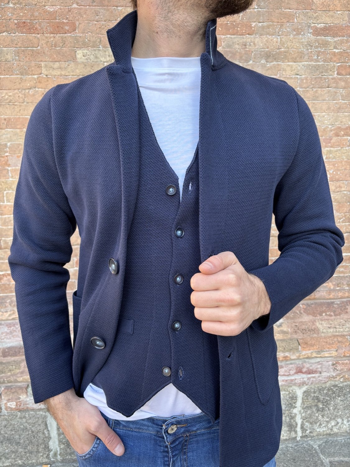 Gilet Maglia Unito Myself Myself Gilet Maglia Uomo BOX2505
