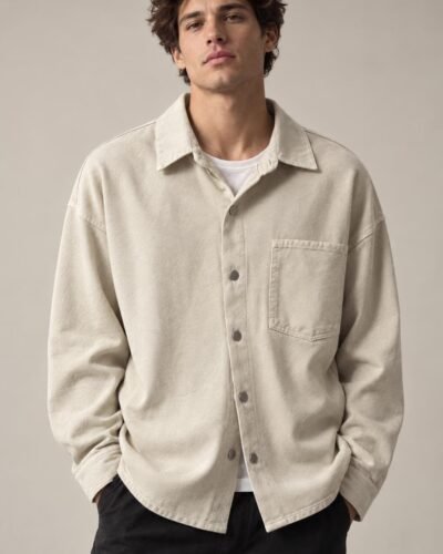 Camicia beige casual
