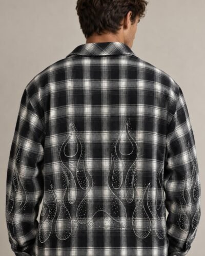 Camicia Check Strass