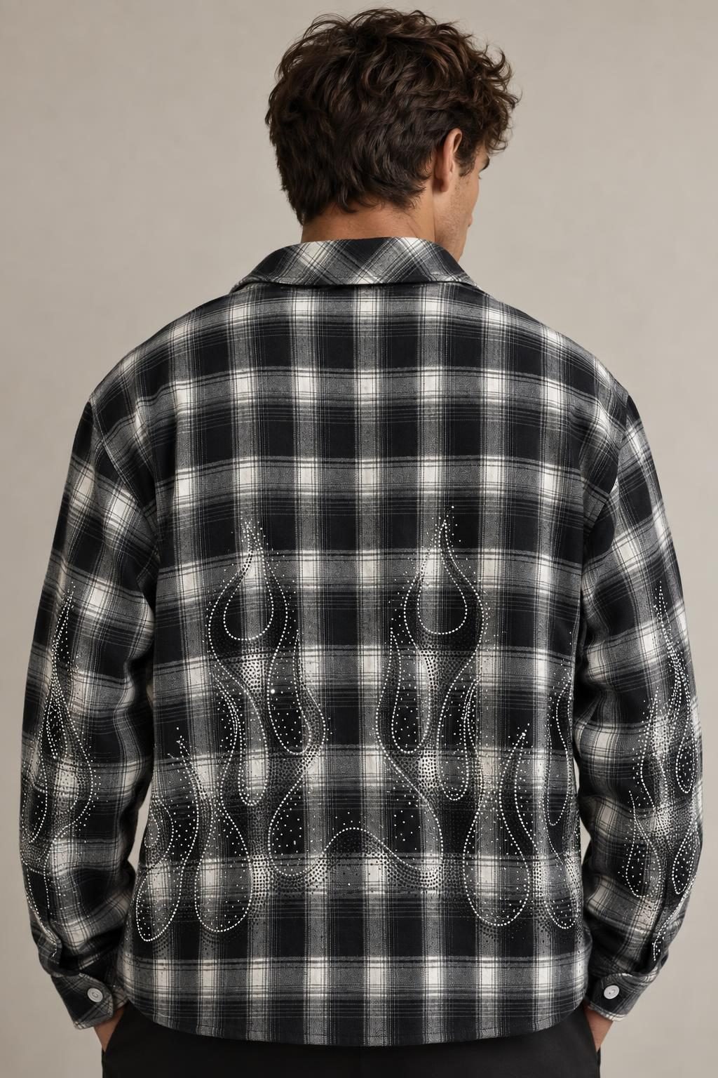 Camicia Check Strass