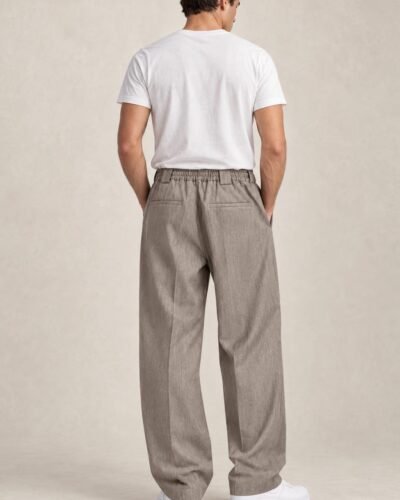 Pantaloni beige eleganti