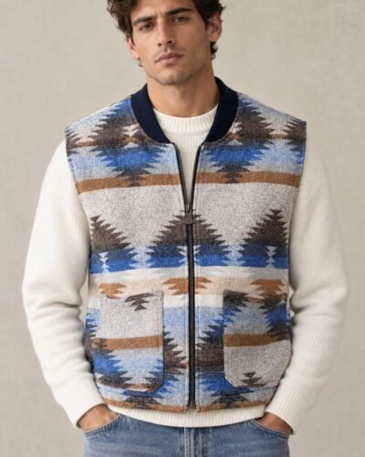 Gilet fantasia geometrica