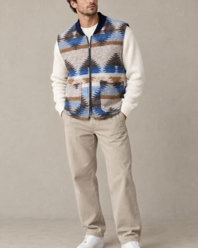 Gilet fantasia geometrica