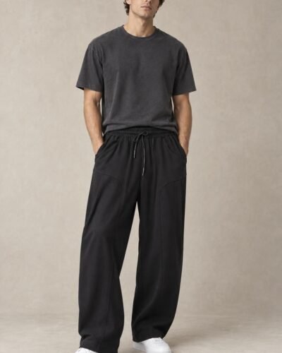 Pantaloni ampi neri
