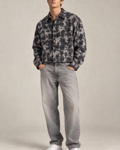Camicia croppata con strass