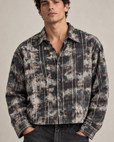 Camicia croppata con strass